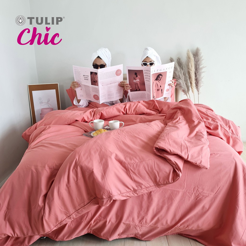 ภาพสินค้าTULIP ชุดเครื่องนอน ผ้าปูที่นอน ผ้าห่มนวม รุ่นTULIP CHIC สีพื้น CHIC03 สัมผัสนุ่มสบายสไตล์มินิมอล จากร้าน tulip_official_store บน Shopee ภาพที่ 4