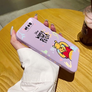 เคส Samsung A80 เคสขอบสี่เหลี่ยม บาง การ์ตูนวินนี่ เดอะ พูห์ ป้องกันเต็มรูปแบบ เคสกันกระแทก