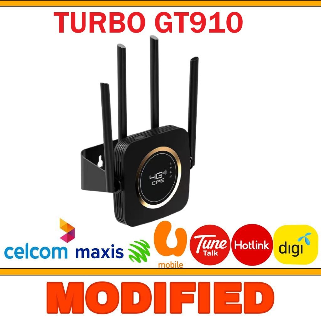 ภาพสินค้าพร้อมส่ง เราเตอร์ GT910 MODIFIED ไวไฟ โมเดม Turbo New Router Modified Unlimited Hotspot จากร้าน mcedd008 บน Shopee ภาพที่ 4