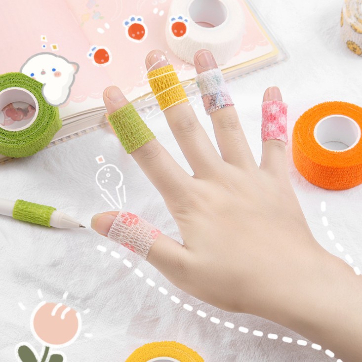 cute-finger-bandage-student-writing-finger-guard-wear-proof-tape-cartoon-cocoon-proof-self-adhesive-finger-guard