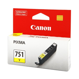 Canon CLI-751Yellowสีเหลืองแท้ศูนย์ของใหม่คุณภาพ100%ตลับหมึกอิงค์เจ็ท