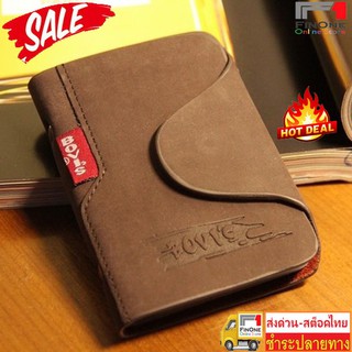 Fin 1 กระเป๋าใส่บัตรเครดิต กระเป๋าหนังแท้ BOVI Genuine Leather Credit Card Wallet Holder No. 0647 1175