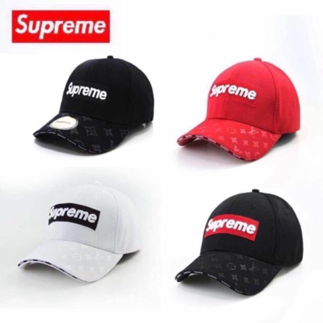ภาพหน้าปกสินค้าหมวกแก๊ปSupreme Cap หมวกแก๊ปสุพรีม หมวกแฟชั่นเกาหลี (ส่งจากไทย)