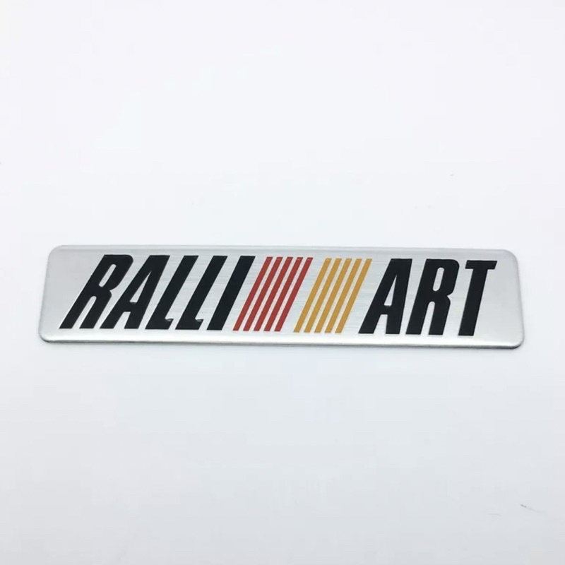 โลโก้-ralliart-เพลทอลูมิเนียมบาง