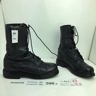 รองเท้าคอมแบท Combat shoes หนังสีดำ สภาพดี ทรงสวย มือสอง คัดเกรด ของนอก เกาหลี