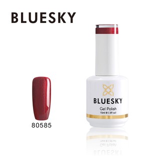 สีเจล Bluesky gel polish 80585 สีแดง