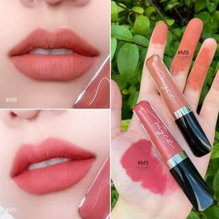 SET GLOSS MYCA M5+M8 (เซ็ตคู่ 2 ชิ้น) กลอสเนื้อแมท เนื้อสัมผัสนุ่มเนียนละเอียด สีสันสวยงาม กันน้ำ ติดทนนาน ไม่ติดแมส