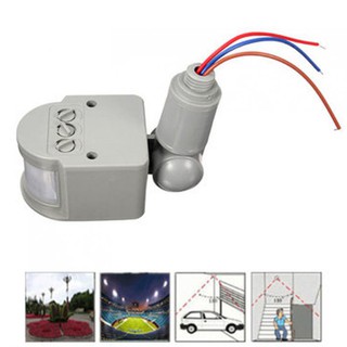 ไฟ led pir motion sensor สวิทช์ไฟติดผนัง 140 องศา 12 เมตร