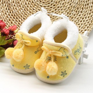 0-18M Baby Girl Boots Booties Girl Winter Soft Infant Boy Warm Shoe