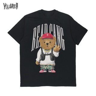 เสื้อยืดผู้ชาย เสื้อยืด โอเวอร์ไซซ์ พิมพ์ลาย Bear Gang สําหรับผู้ชาย และผู้หญิง | สินค้า Yellbruh S-5XL