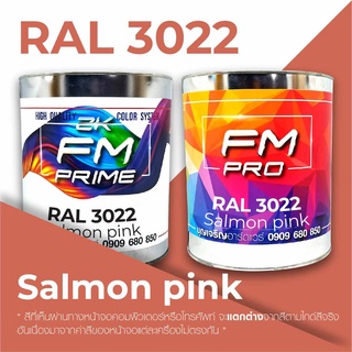 สี RAL3022 / RAL 3022 Salmon Pink --- (ราคาต่อลิตร)