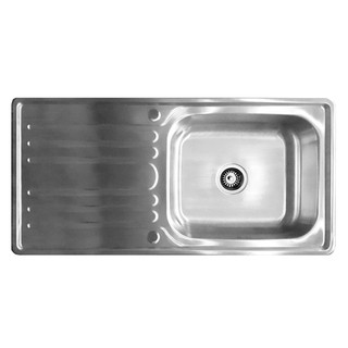 SINK BUILT 1Bowl1Drain LINEA VIO100 1B1D STAINLESS ซิงค์ฝัง 1หลุม 1ที่พัก LINEA VIO100 SS อ่างล้างจานฝัง อ่างล้างจานและอ