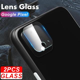 2PCS Google Pixel 3 3A 4 XL ฟิล์มกระจกนิรภัยกันรอยกล้องหลัง