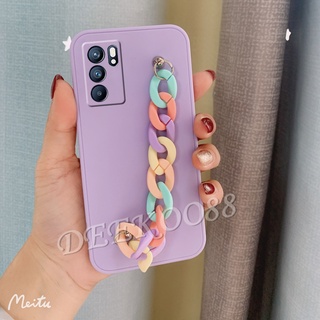 เคสโทรศัพท์ OPPO Reno6 Z 5G / Reno6 5G New Case Rainbow Bracelet Simple Color Silicone Back Cover Casing for OPPO Reno 6 6Z 5G เคส Skin Feel TPU Softcase