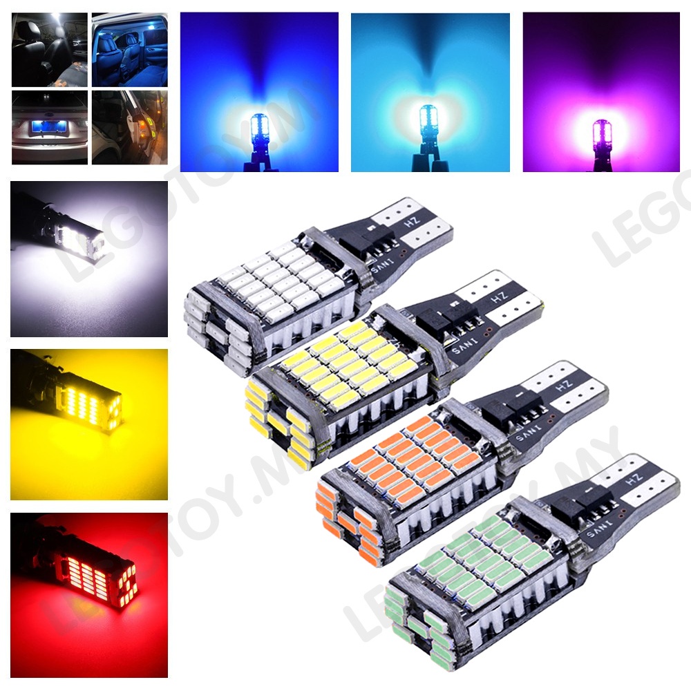 ภาพหน้าปกสินค้า2Pcs T15 Led Canbus 4014 ชิป 45 Smd หลอดไฟ Led จากร้าน zl.th บน Shopee