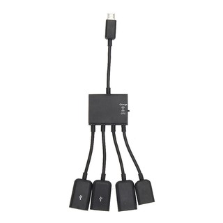 4 Port USB Power Charging OTG HUB สายเคเบิ้ลสำหรับ Android