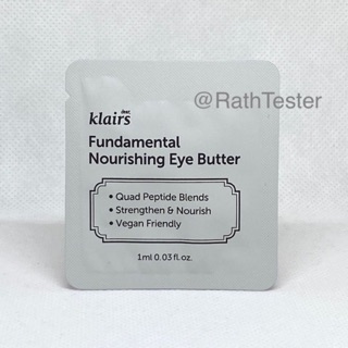 ภาพขนาดย่อของสินค้าพร้อมส่ง 100% DEAR KLAIRS Fundamental Nourishing Eye Butter 1ml.