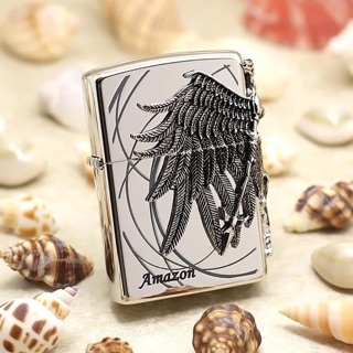 ภาพขนาดย่อของสินค้าไฟแช็คแก๊ส ทำจากโหละ amazon ไฟเปลว สไตล์ zippo