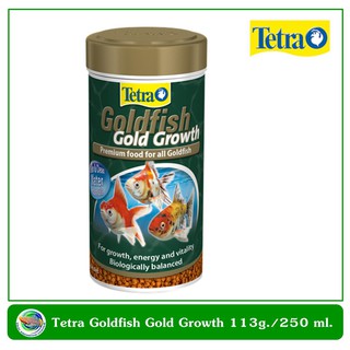 ภาพขนาดย่อของภาพหน้าปกสินค้าTetra Goldfish Gold Growth อาหารสำหรับปลาทองทุกชนิด เกรดพรีเมี่ยม 113 g./250 ml. จากร้าน thaiaquarium บน Shopee