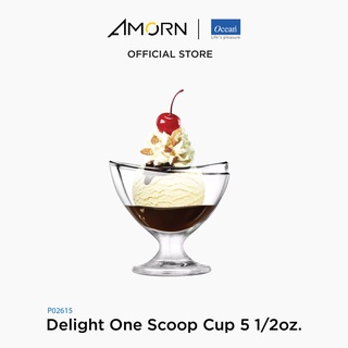 AMORN - (Ocean) P02615 Delight One Scoop Cup [1กล่อง(6ใบ)] - ถ้วยไอศกรีม แก้วโอเชี่ยนกลาส P02615 Alaska 5 1/2 oz.
