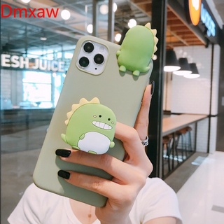 Dinosaur Papa Casing OPPO Reno 6 5 4 3 Pro 4G 5Z 4Z 5 4 Lite 5f 4f 2 2Z 2f 10X Zoom Find X3 Pro Case Soft Cover with Stand Holder Cute Carton Case