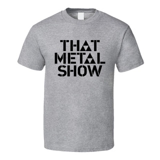 เสื้อยืดสีขาวGILDAN เสื้อยืดลําลอง แขนสั้น คอกลม พิมพ์ลาย That Metal Show Hard Rock And Heavy Metal สําหรับผู้ชายS-4XL