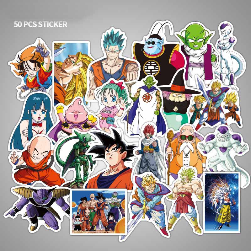 สติ๊กเกอร์ติดผนังลาย dragonballz 50 ชิ้น