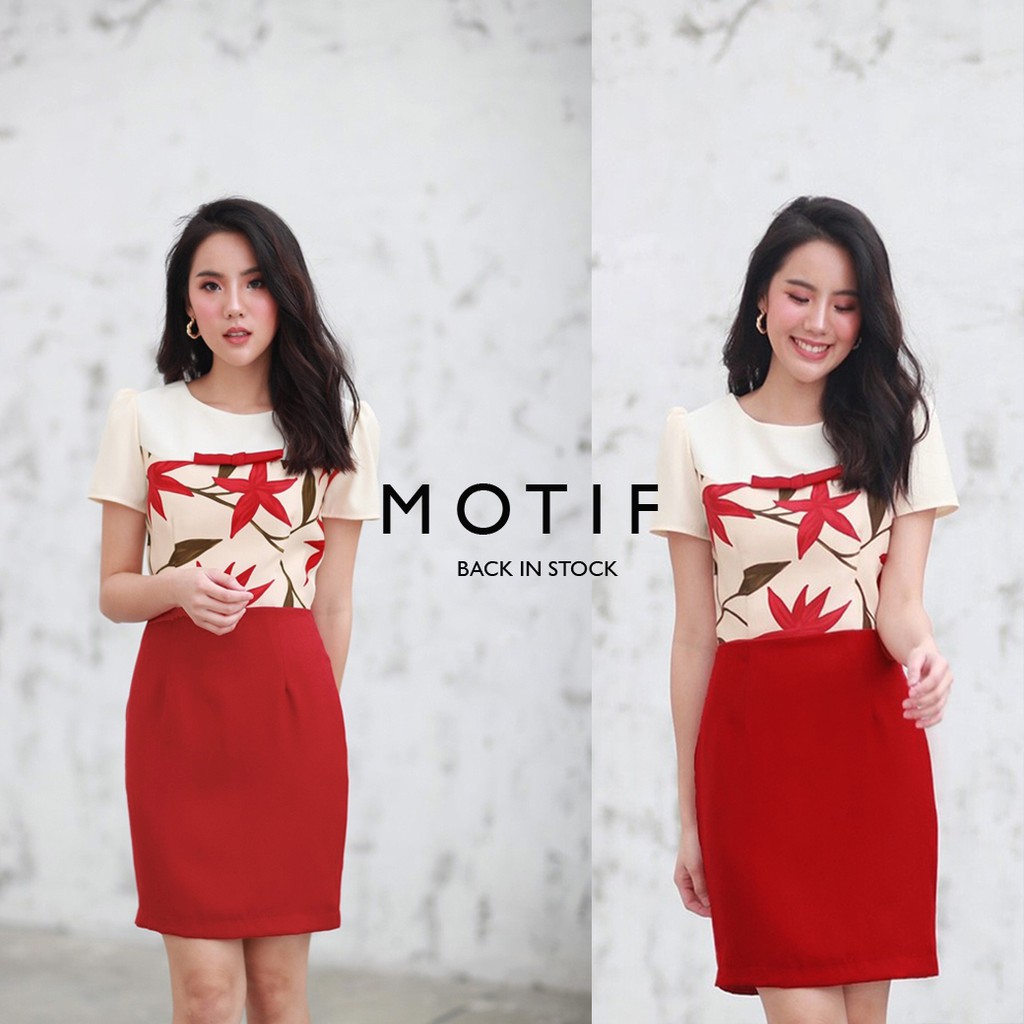 ภาพหน้าปกสินค้าSHP017 : MOTIF' dress(SIGNATURE FABRIC)