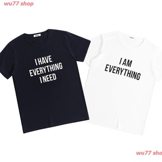 wu77 shop 2022 เสื้อยืด ชายหญิง T Shirt ผ้า Cotton 100% ไม่หด ไม่ย้วย สไตล์เกาหลีน่ารัก discount