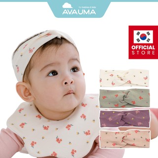 [5+1 Event] AVAUMA ผ้าโพกหัว ประดับโบว์ ลายดอกไม้ 4 สี สําหรับเด็กทารกแรกเกิด เด็กวัยหัดเดิน เด็กทารกผู้หญิง 3 ดอก