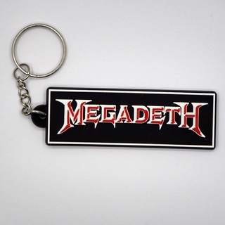 พวงกุญแจยาง Megadeth เมก้าเดท ตรงปก พร้อมส่ง