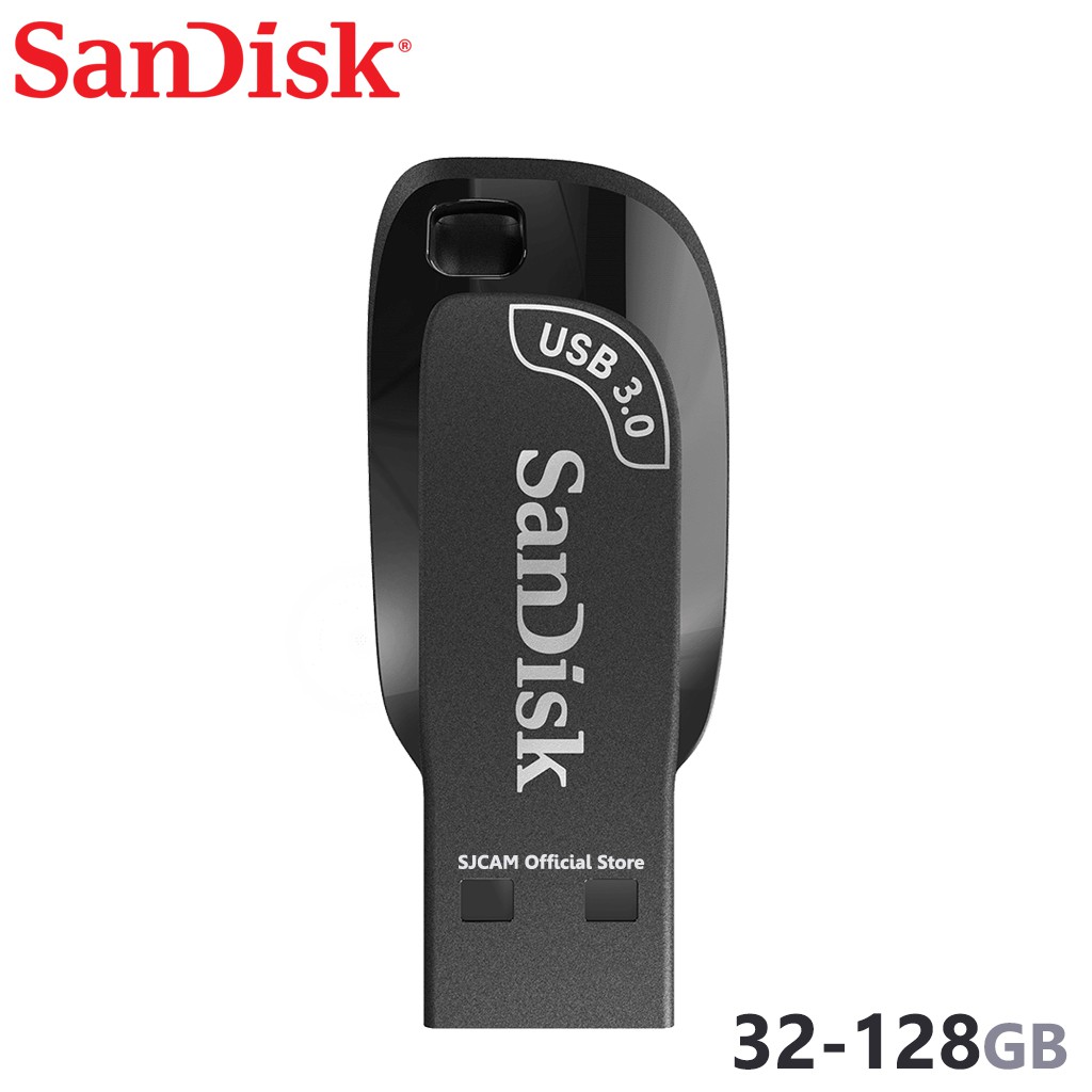 ภาพสินค้าSanDisk Ultra Shift USB 3.0 Flash Drive SDCZ410 32 64 128 Black compact design แฟลซไดร์ฟ ประกัน Synnex 5ปี จากร้าน sjcam_officialstore บน Shopee ภาพที่ 4