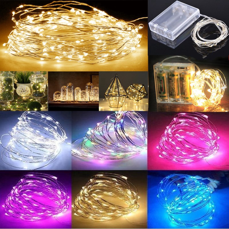 สายไฟ-100-leds-10-เมตรสำหรับตกแต่งงานแต่งงานคริสต์มาส