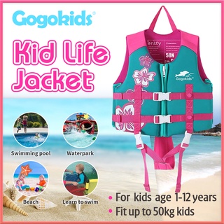 ภาพหน้าปกสินค้าGogokids เสื้อชูชีพสำหรับว่ายน้ำ เสื้อชูชีพสำหรับเด็กวัยหัดเดิน 2-9 ปี เหมาะสำหรับชายหาดหรือสระว่ายน้ำ 15-30 กก. ที่เกี่ยวข้อง