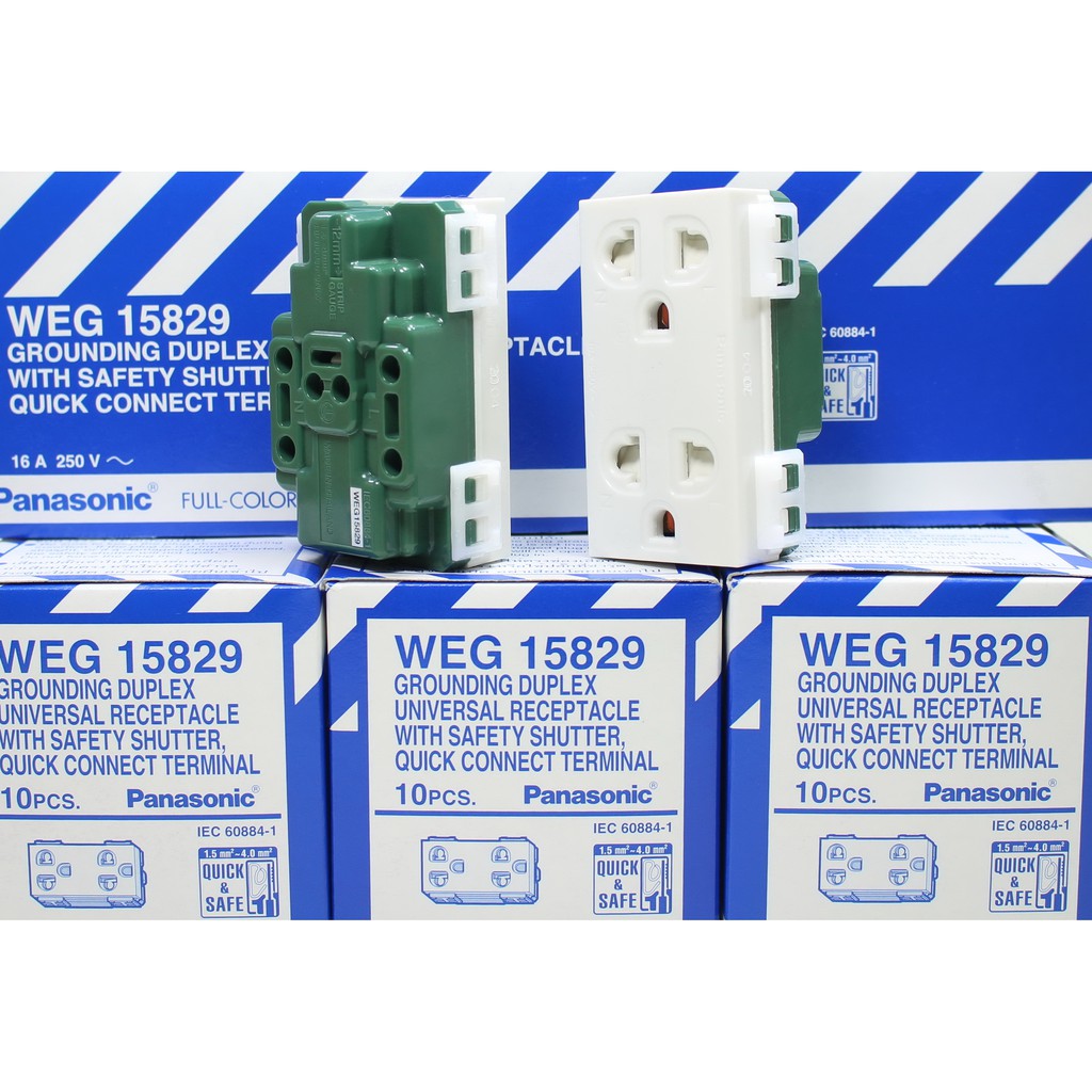 weg15829-ปลั๊กกราวด์คู่มีม่านนิรภัย-พานาโซนิค-weg15829-panasonic-weg15829