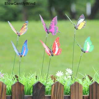 Blowgentlywind กระถางต้นไม้ ผีเสื้อ หลากสี สําหรับตกแต่งสวน กลางแจ้ง 10 ชิ้น