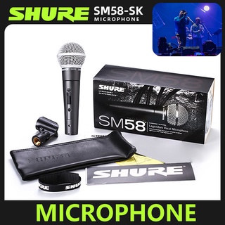 สินค้า ต้นฉบับ SHURE microphone SM58 ไมค์ dynamic ด้วยเส้น 5m และ กระเป๋าหนัง คุณภาพเสียงดี studio level microphone