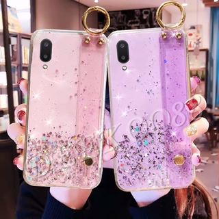 เคสโทรศัพท์มือถือ ซิลิโคนนิ่ม พร้อมสายคล้องข้อมือ สําหรับ Samsung Galaxy A02 A02