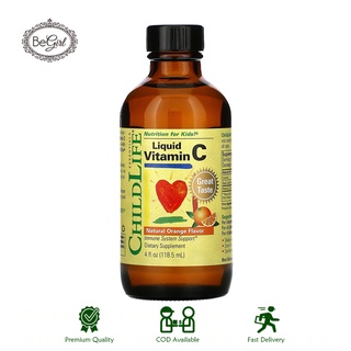 [2002] วิตามินซี ChildLife Liquid Vitamin C for Kids Immunity Boost 4 fl oz (118.5 mL) Orange Flavor