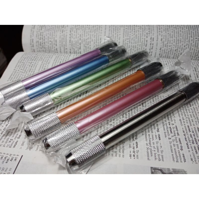 pencil-extender-ด้ามต่อดินสอ-ปลอกต่อดินสอ-สีเงิน-สีพาสเทล