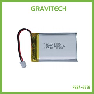 ภาพหน้าปกสินค้า[Gravitechthai]Lithium Ion Polymer Battery LiPo 1200mAh 3.7V - 703450 ที่เกี่ยวข้อง