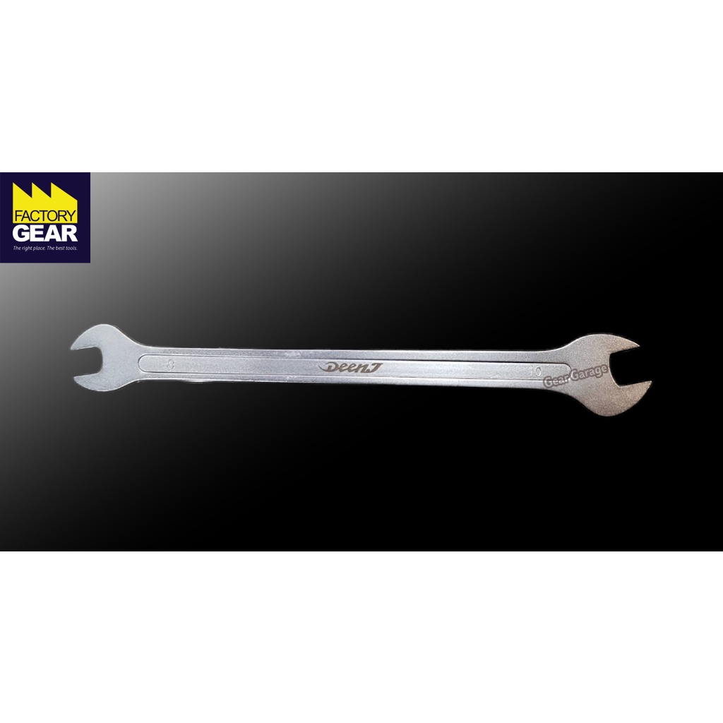 DEEN NO.DNSS0810 1719 Lowprofile Open End Wrench Mirrorfinish