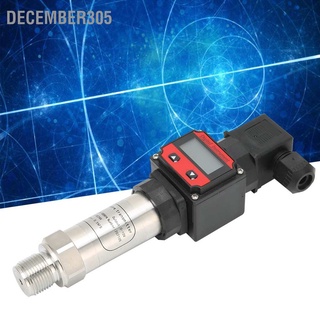 December305 Pressure Sensor Aluminum Alloy Air Water Sender Digital Display LCD Transmitter 0‑10V DC24V