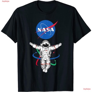 loylaiya องค์การนาซา เสื้อยืดผู้ชาย เสื้อผู้หญิง The Official Astronaut Atom NASA T-Shirt เสื้อยืดพิมลาย cotton เสื้อยืด