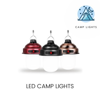 🔥พร้อมส่ง🔥 ตะเกียง LED CAMP LIGHTS ไสตล์ Vintage ชาร์จ USB