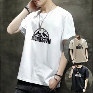 Triple A💕Korean version of the 2021 new short-sleeved T-shirt mens trend slim bottoming shirt youth plus size round ne