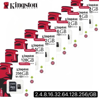 สินค้า เมมโมรี่การ์ด Kingston Micro SD card Memory Card2GB 4GB 8GB 16GB 32GB 64GB 128GB 256GB กล้อง/ โทรศัพท์มือถือ