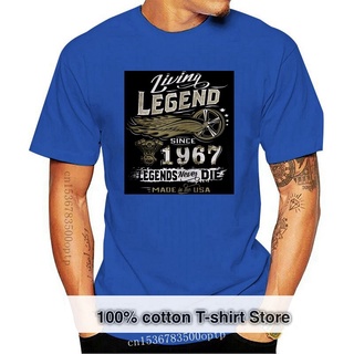 เสื้อยืดผ้าฝ้ายพรีเมี่ยม ใหม่ล่าสุด เสื้อยืดผ้าฝ้าย พิมพ์ลาย Living Legend 50th 1967 ของขวัญวันเกิด ทารก 2022