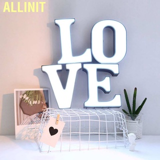 Allinit โคมไฟ Led 26ดวงพลาสติกรูปตัวอักษรภาษาอังกฤษสําหรับตกแต่งงานปาร์ตี้วันเกิด