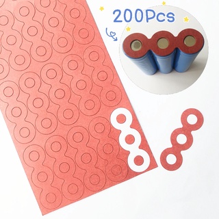 แหวนฉนวนแบตเตอรี่ 200pcs ใช้สำหรับ 18650 ลิเธียมไอออนแอโนดฮอลโลว์ point